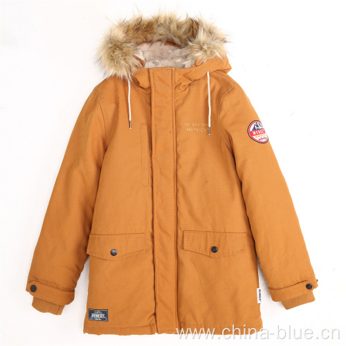 Outdoor winter warm parka boys jacket